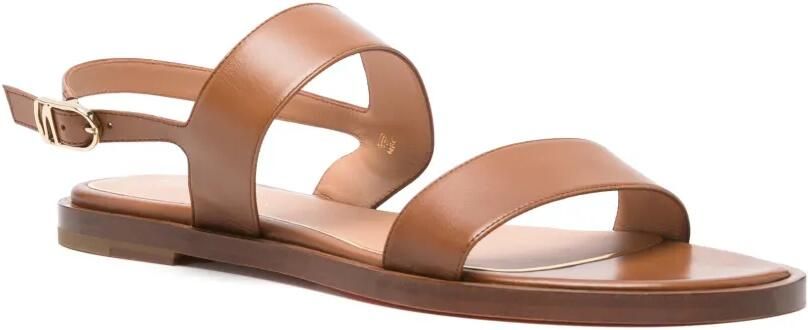 Santoni Leren sandalen met gesp Bruin - Foto 4