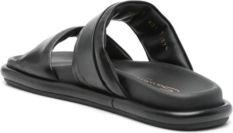 Santoni Leren sandalen Zwart - Foto 2