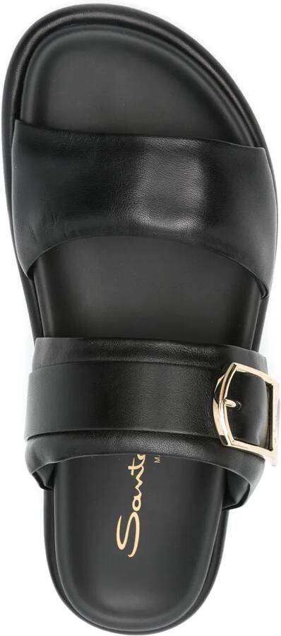 Santoni Leren sandalen Zwart - Foto 3