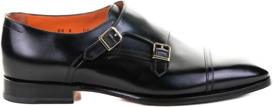 Santoni Leren schoenen Zwart