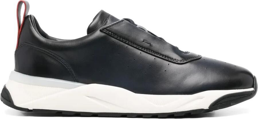 Santoni Leren sneakers Blauw