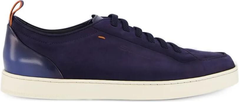 Santoni Leren sneakers Blauw
