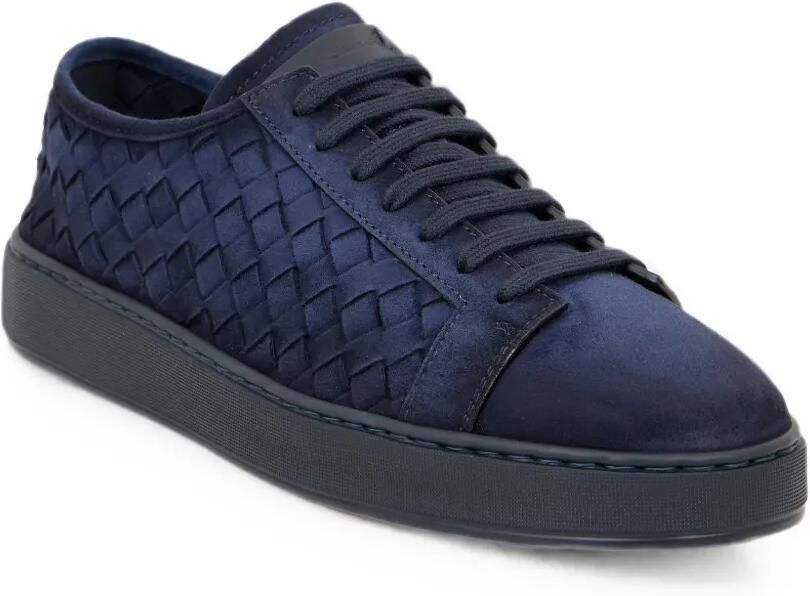 Santoni Leren sneakers Blauw - Foto 3