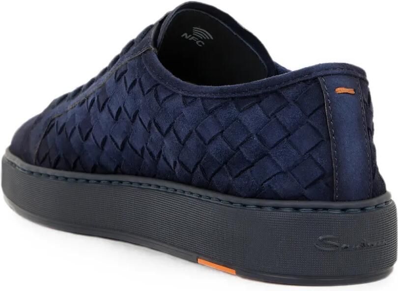 Santoni Leren sneakers Blauw - Foto 4