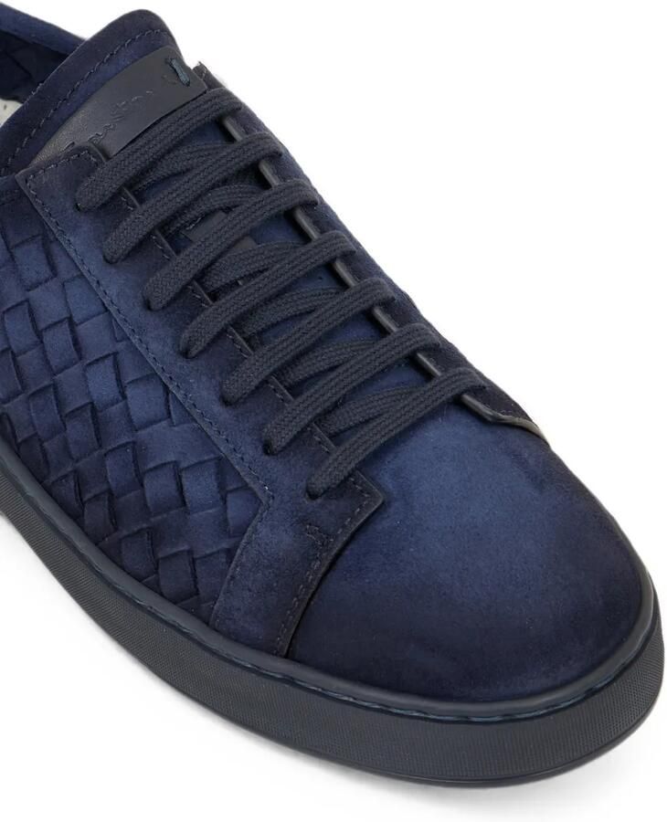 Santoni Leren sneakers Blauw - Foto 2