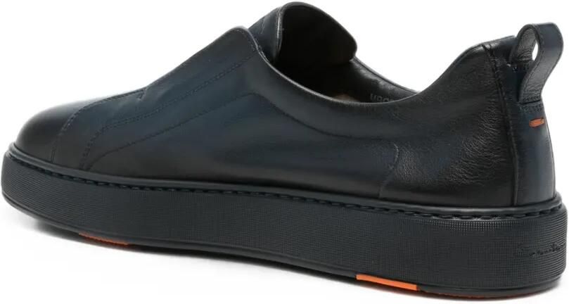 Santoni Leren sneakers Blauw - Foto 2