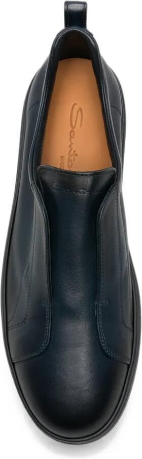 Santoni Leren sneakers Blauw - Foto 3