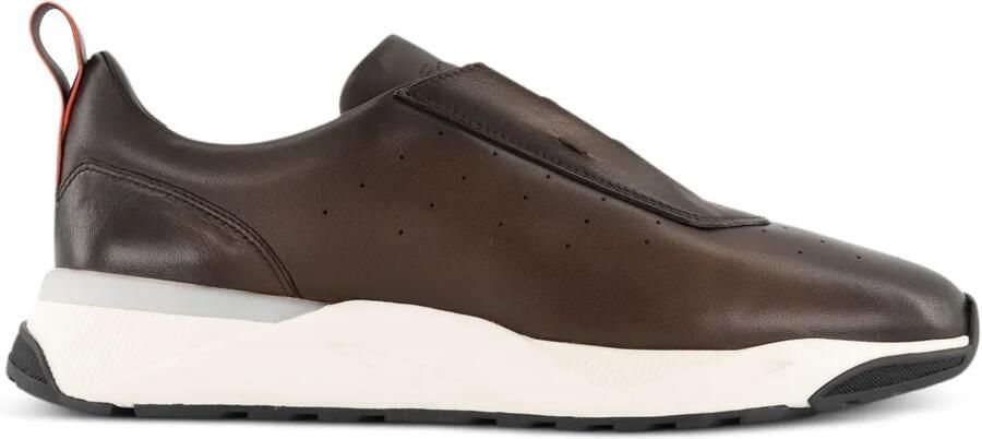 Santoni Leren sneakers Bruin