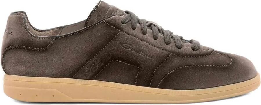 Santoni Leren sneakers Bruin