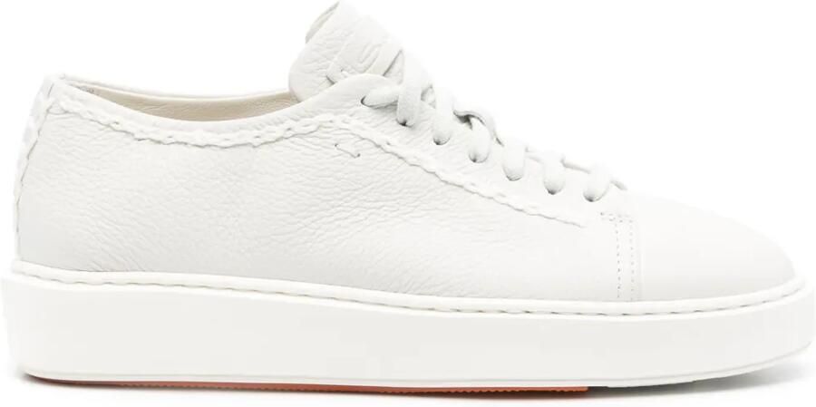 Santoni Leren sneakers Grijs