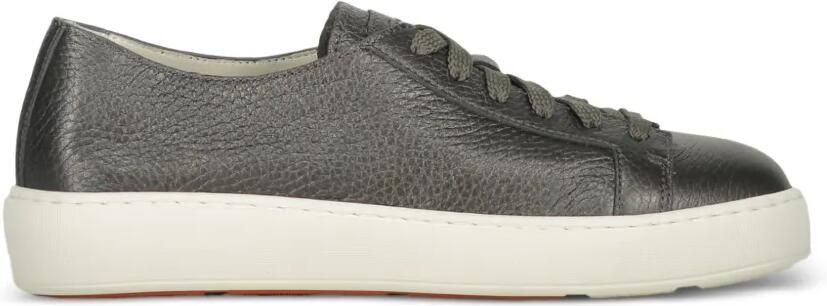 Santoni Leren sneakers Grijs