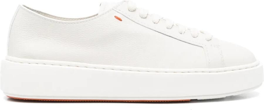 Santoni Leren sneakers Wit