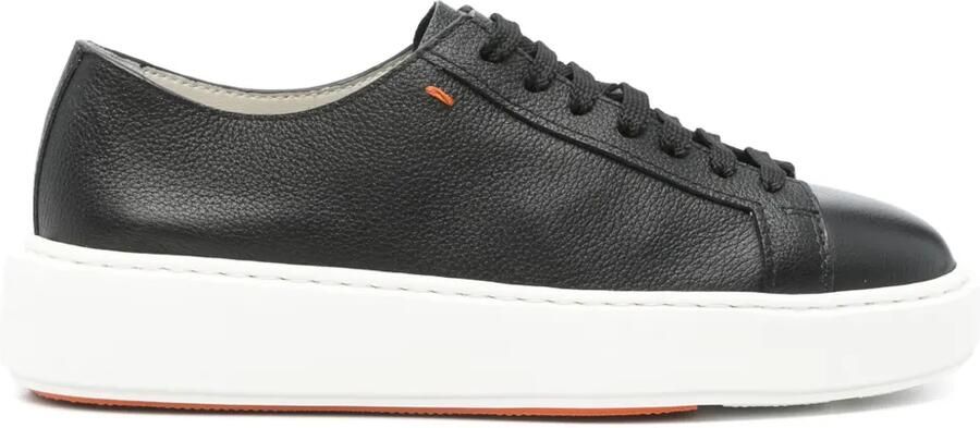 Santoni Leren sneakers Zwart