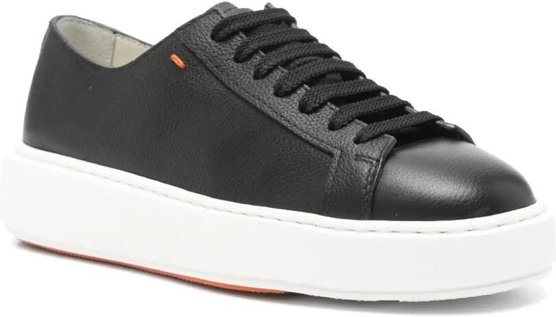Santoni Leren sneakers Zwart - Foto 2