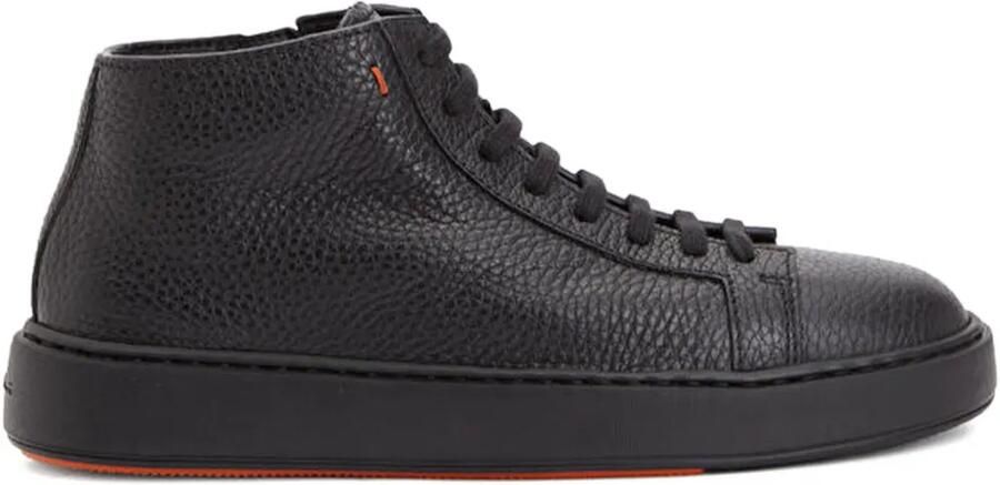 Santoni Leren sneakers Zwart