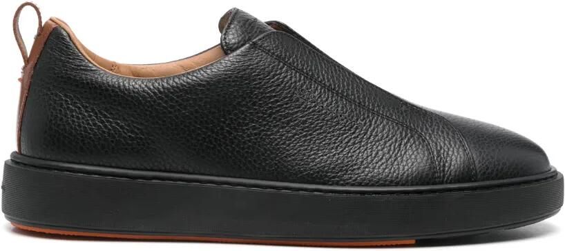 Santoni Leren sneakers Zwart
