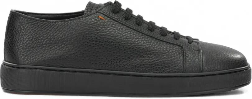 Santoni Leren sneakers Zwart
