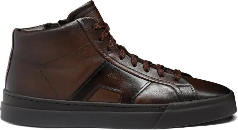 Santoni Loafers met dubbele gesp Bruin