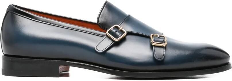 Santoni Loafers met gesp Blauw