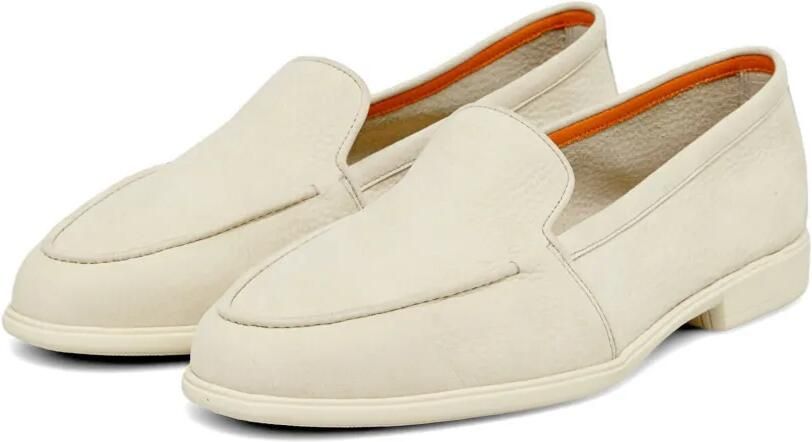 Santoni Loafers met korrelige textuur Beige - Foto 5
