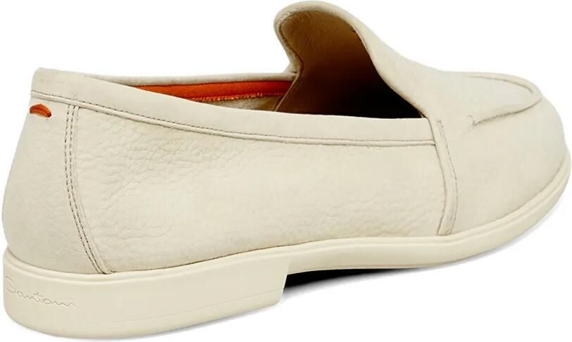 Santoni Loafers met korrelige textuur Beige - Foto 4