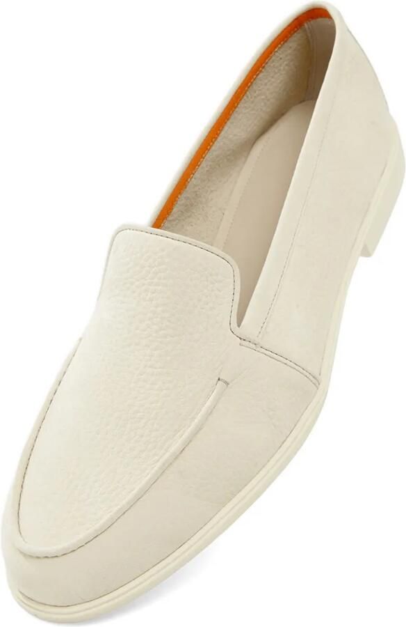 Santoni Loafers met korrelige textuur Beige - Foto 2