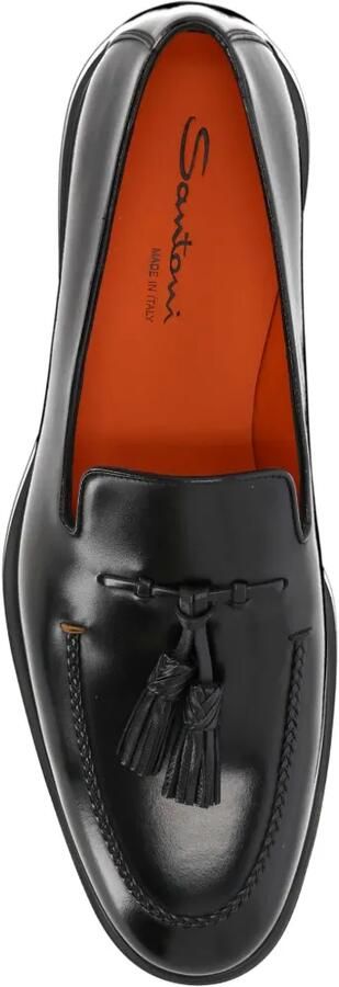 Santoni Loafers met kwastjes Zwart