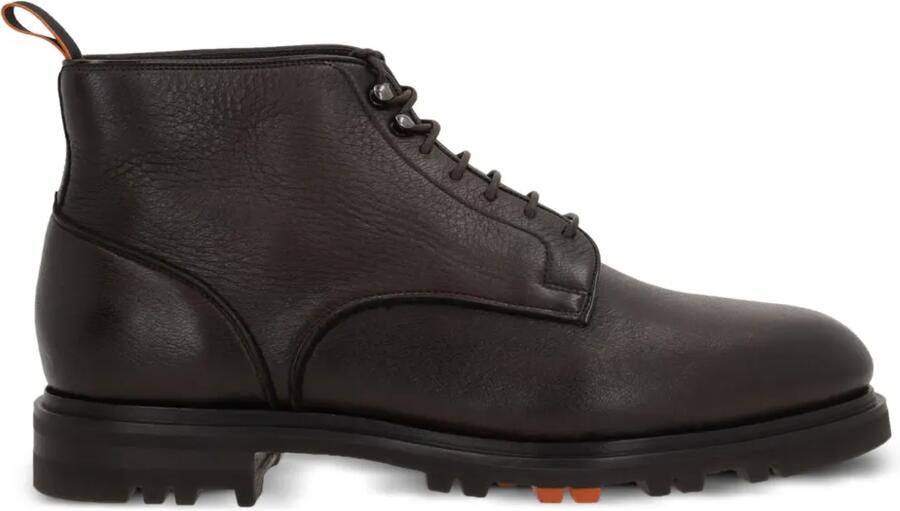 Santoni Logan enkellaarzen Bruin