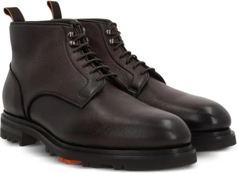 Santoni Logan enkellaarzen Bruin - Foto 3
