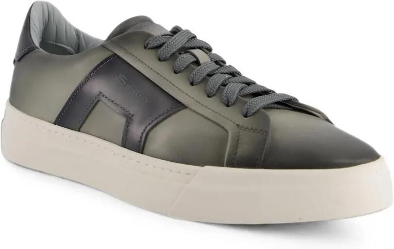 Santoni Sneakers met logopatch Grijs