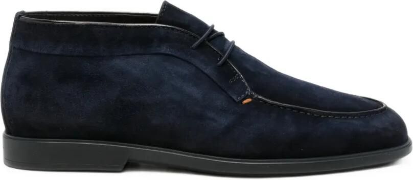 Santoni Malibu loafers met veters Blauw