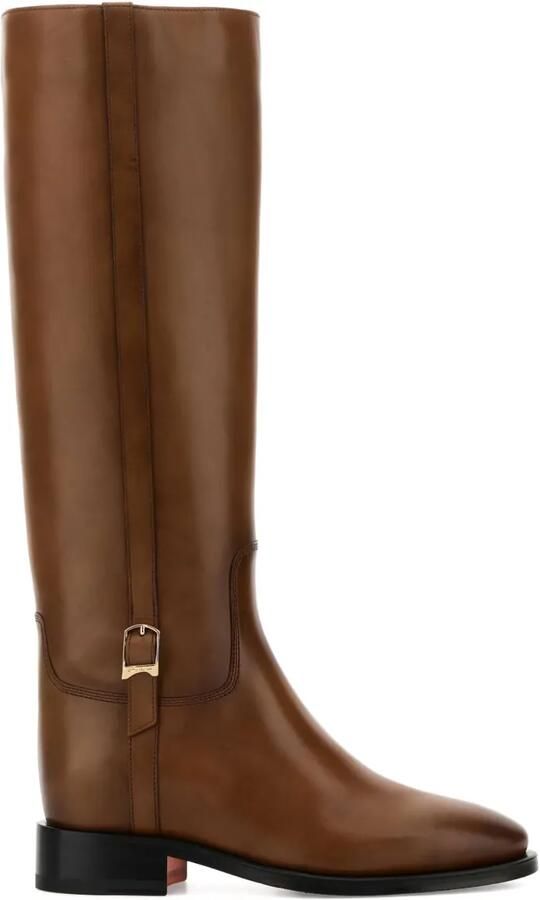 Santoni Mandy knielaarzen met gespdetail Bruin