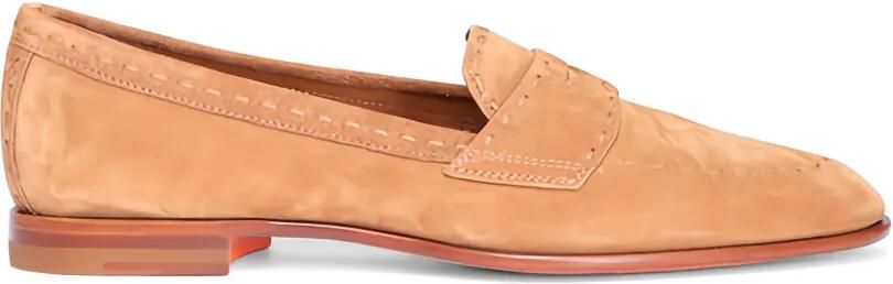 Santoni Marlene suède loafers Beige