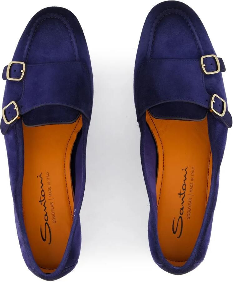 Santoni Mocassins met dubbele gesp Blauw - Foto 2
