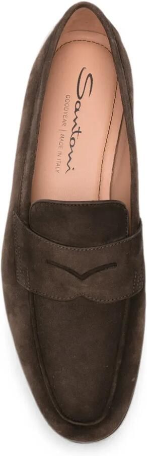 Santoni New Carla penny loafers Bruin - Foto 4