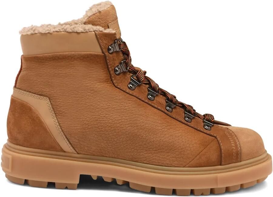 Santoni Nubuck wandellaarzen Bruin