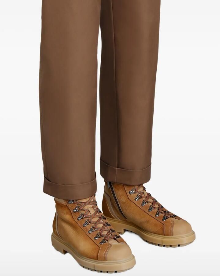 Santoni Nubuck wandellaarzen Bruin - Foto 2