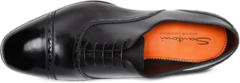 Santoni Oxford geperforeerde schoenen Zwart - Foto 5
