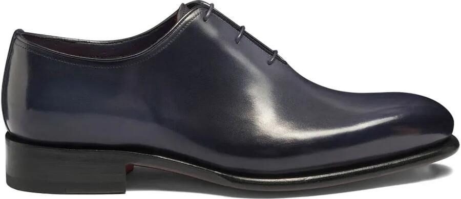 Santoni Oxford leren veterschoenen Blauw