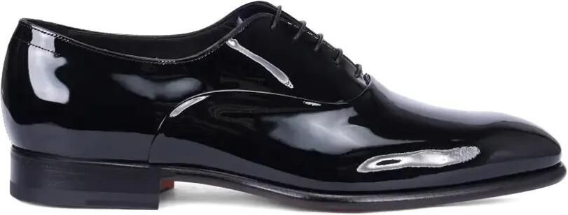 Santoni Oxford schoenen met amandelvormige neus Zwart