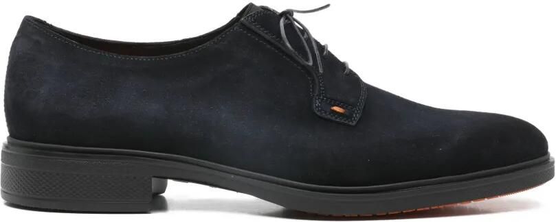 Santoni Oxford veterschoenen met elastisch vlak Blauw