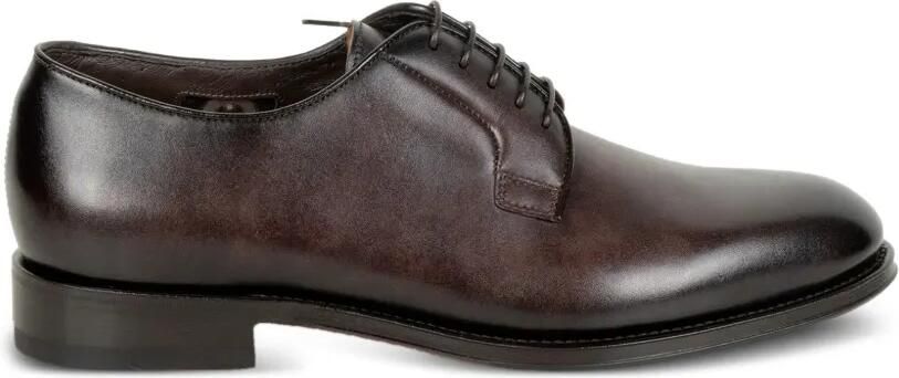 Santoni Platte derby veterschoenen Bruin