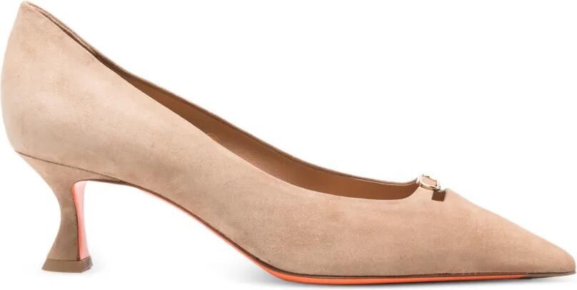 Santoni Pumps met gesp Beige