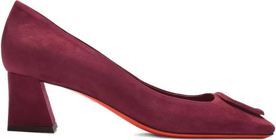 Santoni Pumps met gesp Paars