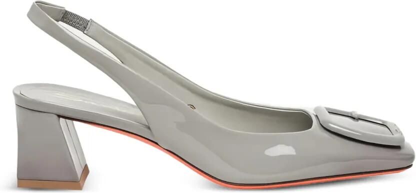 Santoni Pumps met gespdetail Grijs