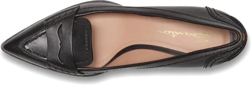 Santoni Pumps met puntige neus en penny-bandje Zwart - Foto 5