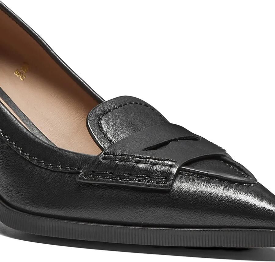 Santoni Pumps met puntige neus en penny-bandje Zwart - Foto 2