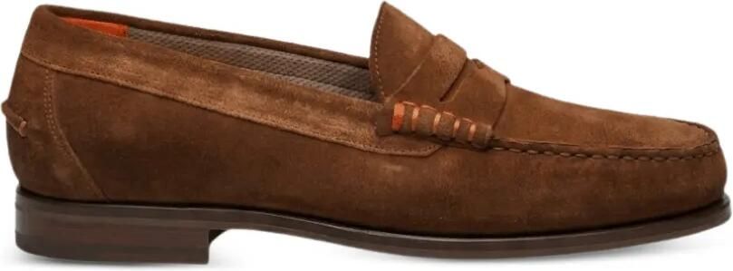 Santoni Quentin suede loafers Bruin