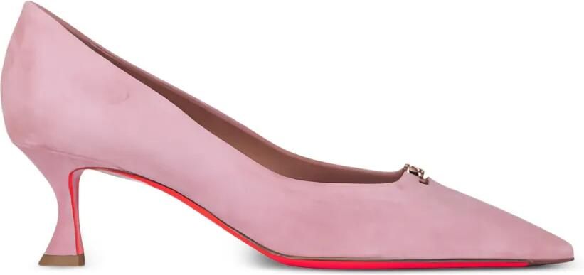 Santoni Sabine pumps met puntige neus Roze