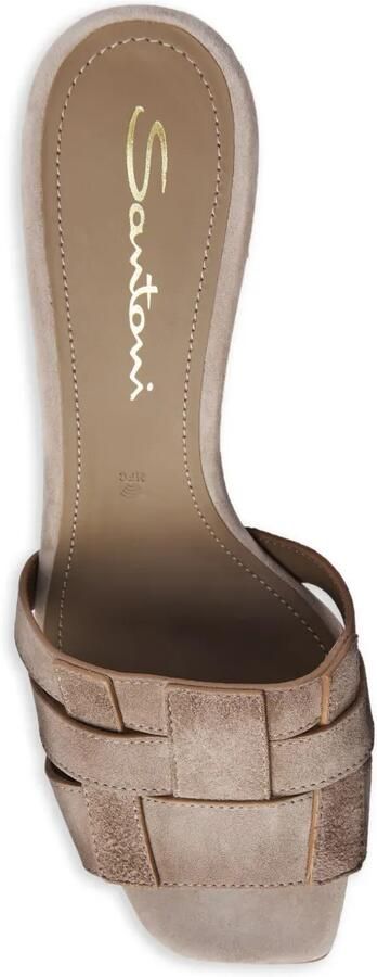 Santoni Sandalen met blokhak Beige - Foto 3
